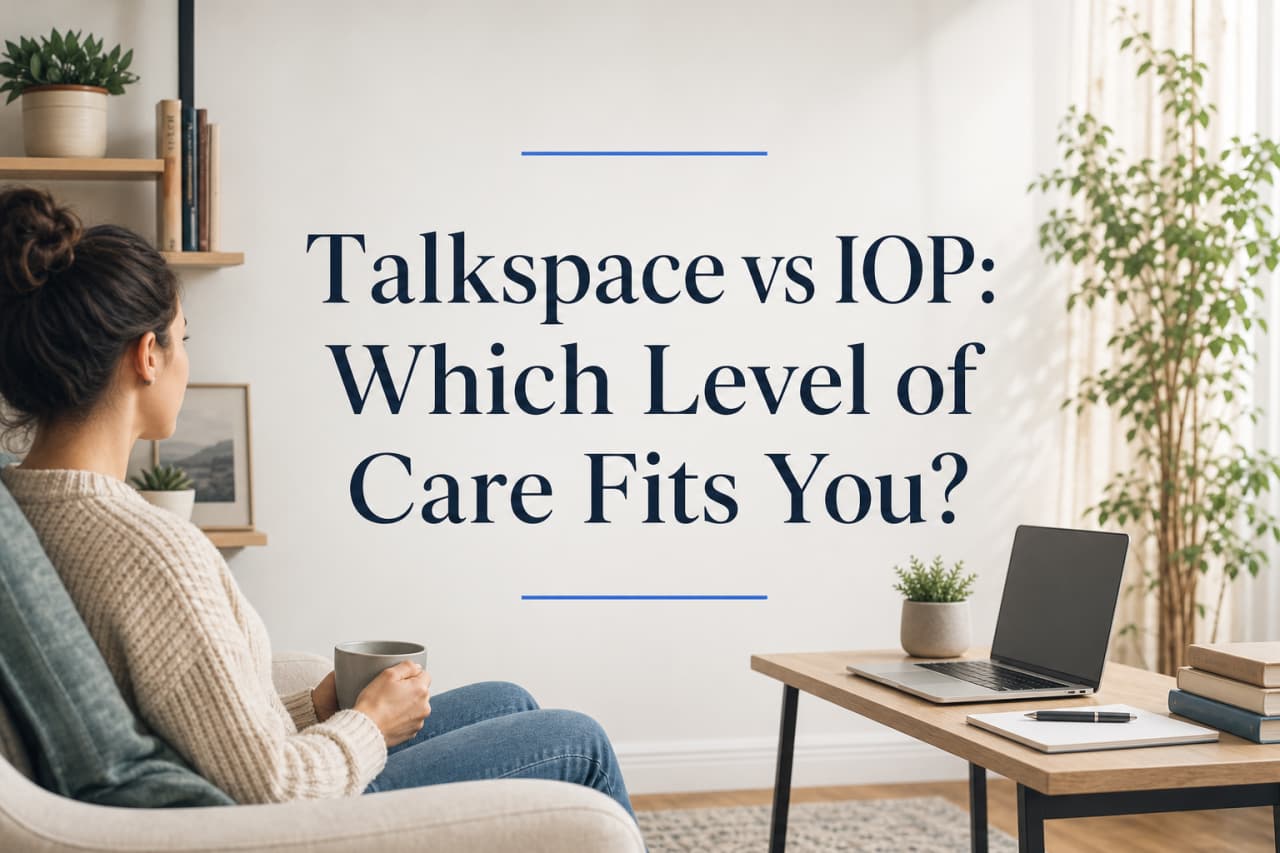 Talkspace vs IOP: Which Level of Care Fits You?