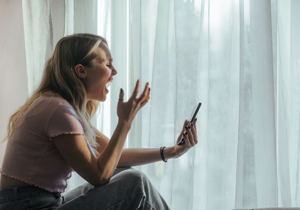 anger and emotional person