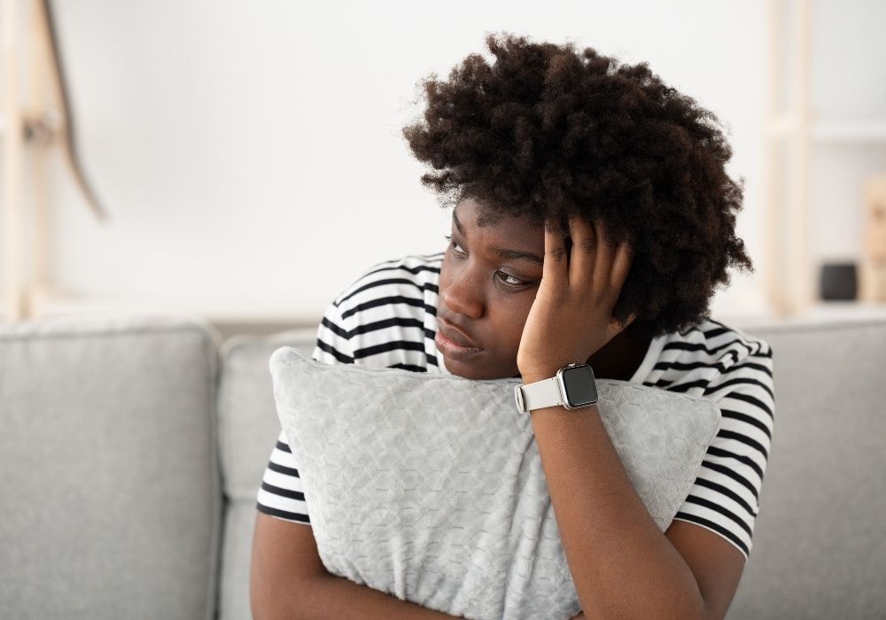 person dealing with depression