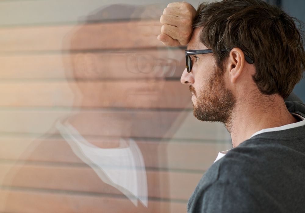 person dealing with fear