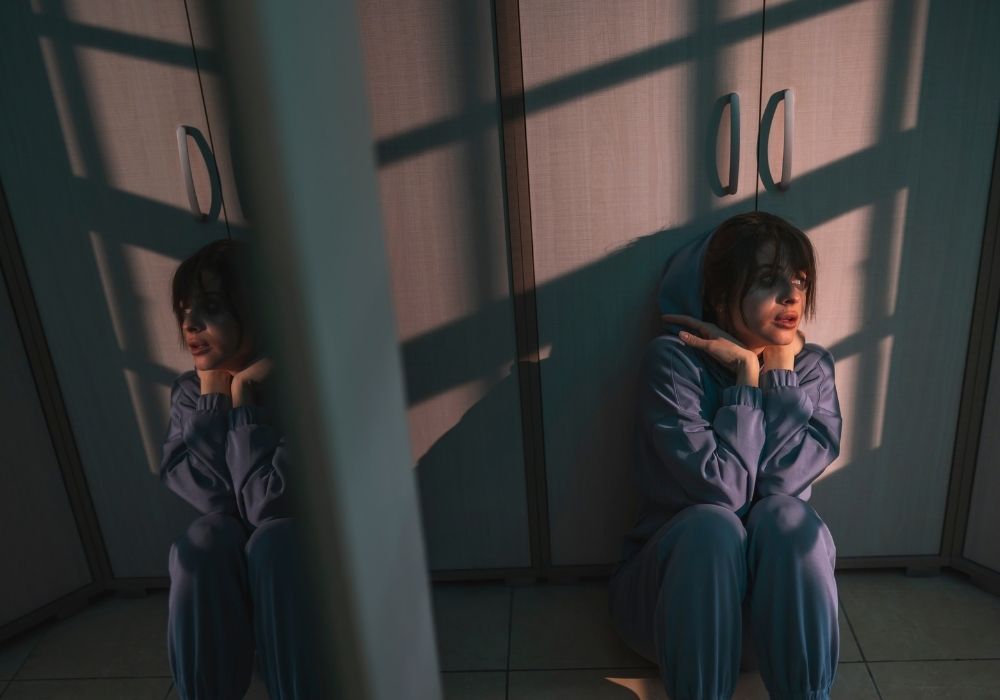 woman being emotional