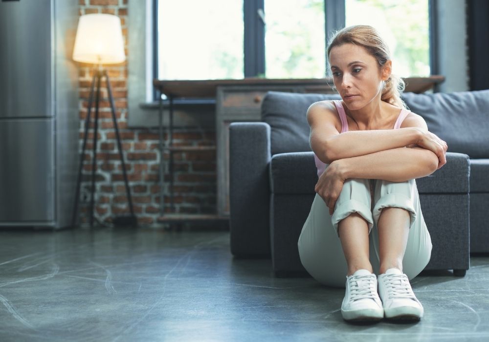 woman having no motivation