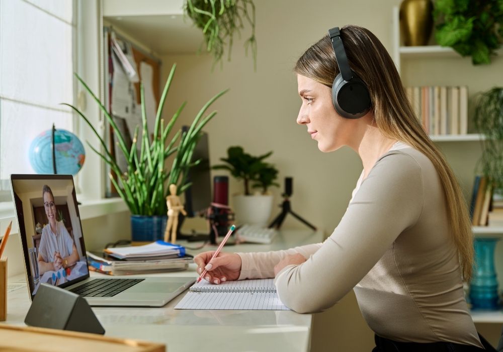 person having individual therapy